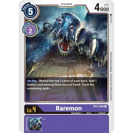 BT3-084 Raremon Digimon Card Game