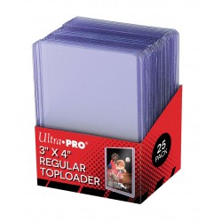 Lot de 25 Toploader Regular Super Clear Ultra Pro