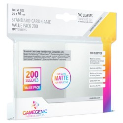 Sachet de 200 protèges cartes Standard 66 x 91 mm - Transparent Matte - Gamegenic