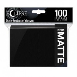 100 Protèges Cartes Pro Matte Eclipse Noir de Jais Standard Deck - Ultra Pro