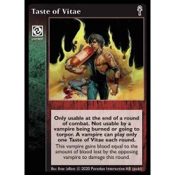 VO - Taste of Vitae - Vampire The Eternal Struggle - VTES - V5
