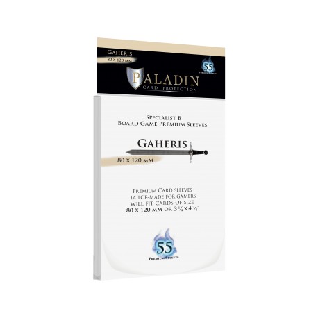 Sachet de 55 protèges cartes Premium Paladin - Gaheris - Specialist B 80x120mm