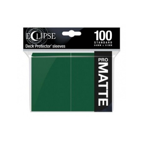 100 Protèges Cartes Pro Matte Eclipse Vert Forêt Standard Deck - Ultra Pro