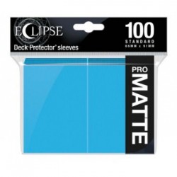 100 Protèges Cartes Pro Matte Eclipse Bleu Ciel Standard Deck - Ultra Pro