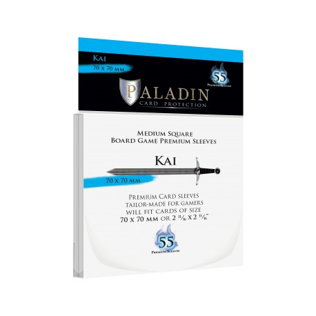 Sachet de 55 protèges cartes Premium Paladin - Kai - Square 70x70mm