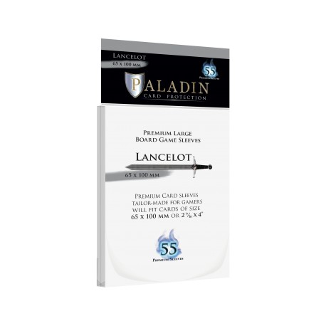 Sachet de 55 protèges cartes Premium Paladin - Lancelot - Large 65x100mm