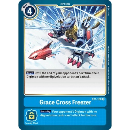 BT1-100 Grace Cross Freezer Digimon Card Game