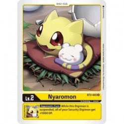 BT2-003 Nyaromon Digimon Card Game