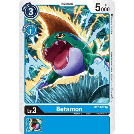 BT2-022 Betamon Digimon Card Game