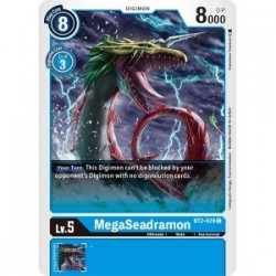 BT2-029 MegaSeadramon Digimon Card Game