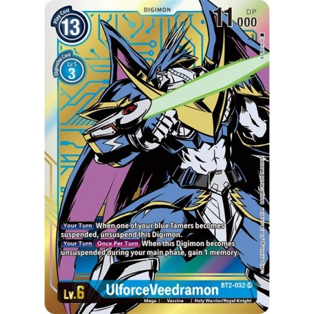 BT2-032 UlforceVeedramon ( Art Alternatif ) Digimon Card Game