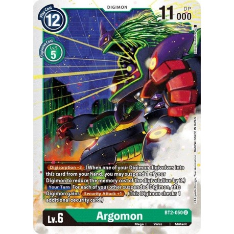 BT2-050 Argomon Digimon Card Game
