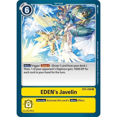 BT2-098 EDEN's Javelin Digimon Card Game