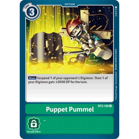 BT2-100 Puppet Pummel Digimon Card Game