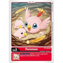 BT3-001 Poromon Digimon Card Game