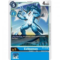 BT3-025 ExVeemon Digimon Card Game