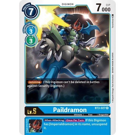 BT3-027 Paildramon Digimon Card Game