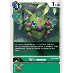 BT3-047 Wormmon Digimon Card Game