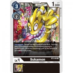 BT3-063 Sukamon Digimon Card Game