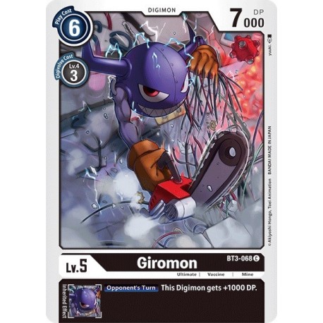BT3-068 Giromon Digimon Card Game