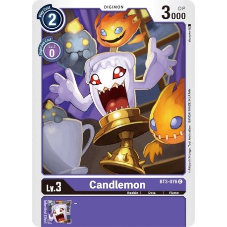 BT3-076 Candlemon Digimon Card Game