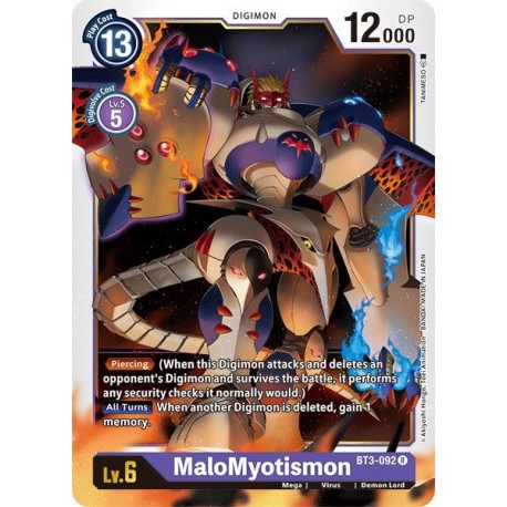 BT3-092 MaloMyotismon Digimon Card Game