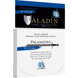 Sachet de 55 protèges cartes Premium Paladin - Palamedes - Small Square 51x51mm