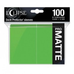 100 Protèges Cartes Pro Matte Eclipse Vert Citron Standard Deck - Ultra Pro