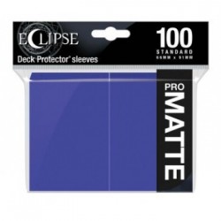 100 Protèges Cartes Pro Matte Eclipse Violet Royal Standard Deck - Ultra Pro