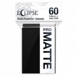60 Protèges Cartes Pro Matte Eclipse Small - Noir de Jais - Ultra Pro