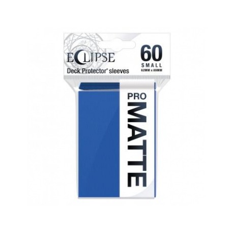 60 Protèges Cartes Pro Matte Eclipse Small - Bleu Pacifique - Ultra Pro