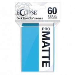 60 Protèges Cartes Pro Matte Eclipse Small - Bleu Ciel - Ultra Pro