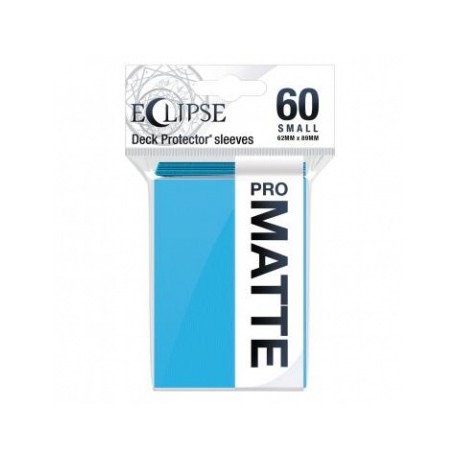 60 Protèges Cartes Pro Matte Eclipse Small - Bleu Ciel - Ultra Pro
