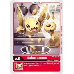 BT4-001 Sakuttomon Digimon Card Game TCG