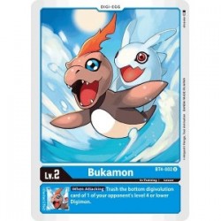 BT4-002 Bukamon Digimon Card Game TCG