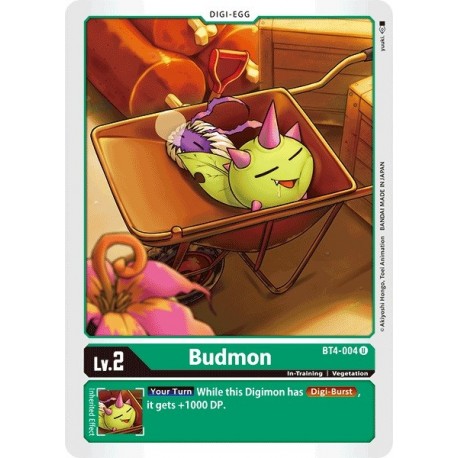 BT4-004 Budmon Digimon Card Game TCG