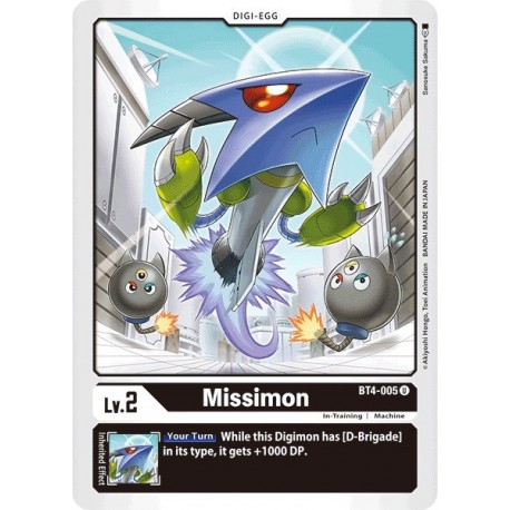 BT4-005 Missimon Digimon Card Game TCG