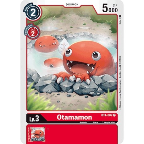 BT4-007 Otamamon Digimon Card Game TCG