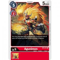 BT4-011 Agunimon Digimon Card Game TCG