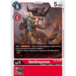 BT4-012 GeoGreymon Digimon Card Game TCG