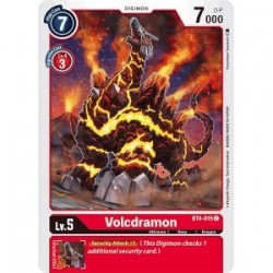 BT4-015 Volcdramon Digimon Card Game TCG