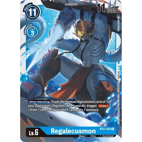 BT4-034 Regalecusmon Digimon Card Game TCG