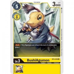 BT4-038 BushiAgumon Digimon Card Game TCG