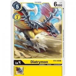 BT4-040 Diatrymon Digimon Card Game TCG