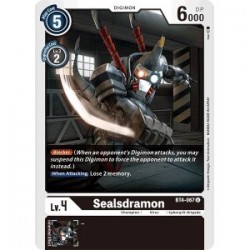 BT4-067 Sealsdramon Digimon Card Game TCG