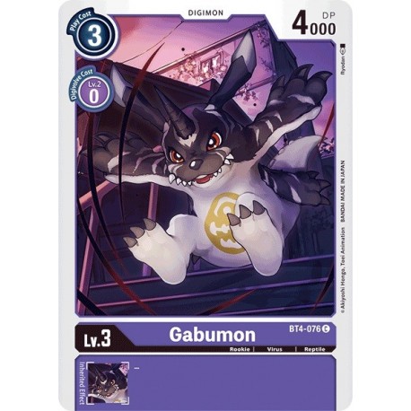 BT4-076 Gabumon Digimon Card Game TCG