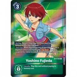 BT4-095 Yoshino Fujieda ( Art Alternatif ) Digimon Card Game TCG