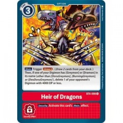 BT4-099 Heir of Dragons Digimon Card Game TCG