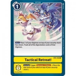 BT4-105Tactical Retreat ! Digimon Card Game TCG