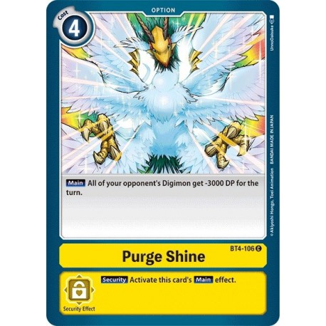 BT4-106 Purge Shine Digimon Card Game TCG